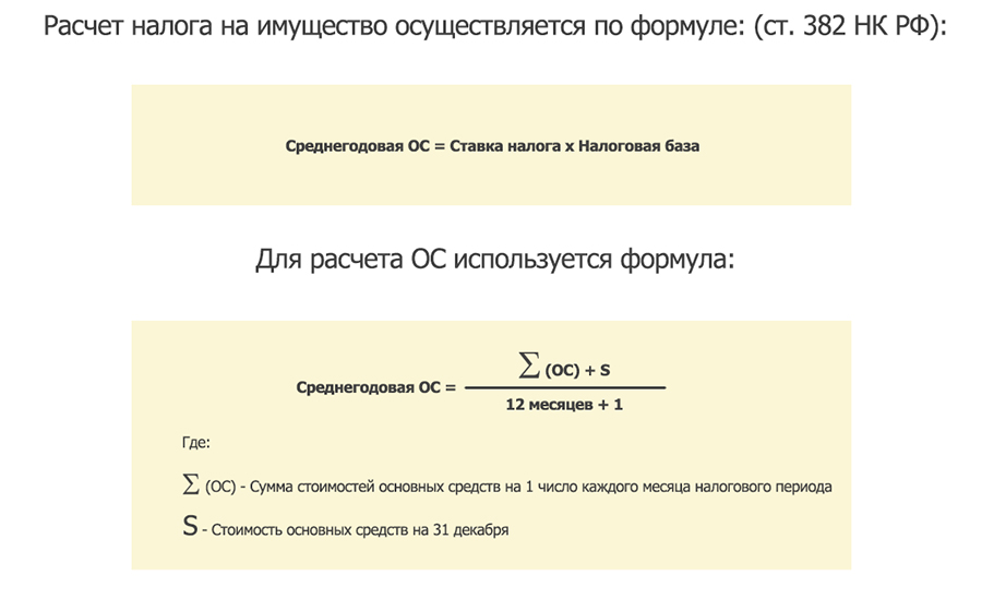 рассчитать имущественный налог за 2016г
